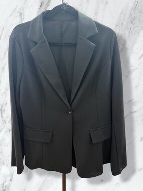 Source Unknown Black Single-Button Women's Blazer